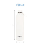Butelka termiczna na napoje, stal nierdzewna, 750 ml, cream